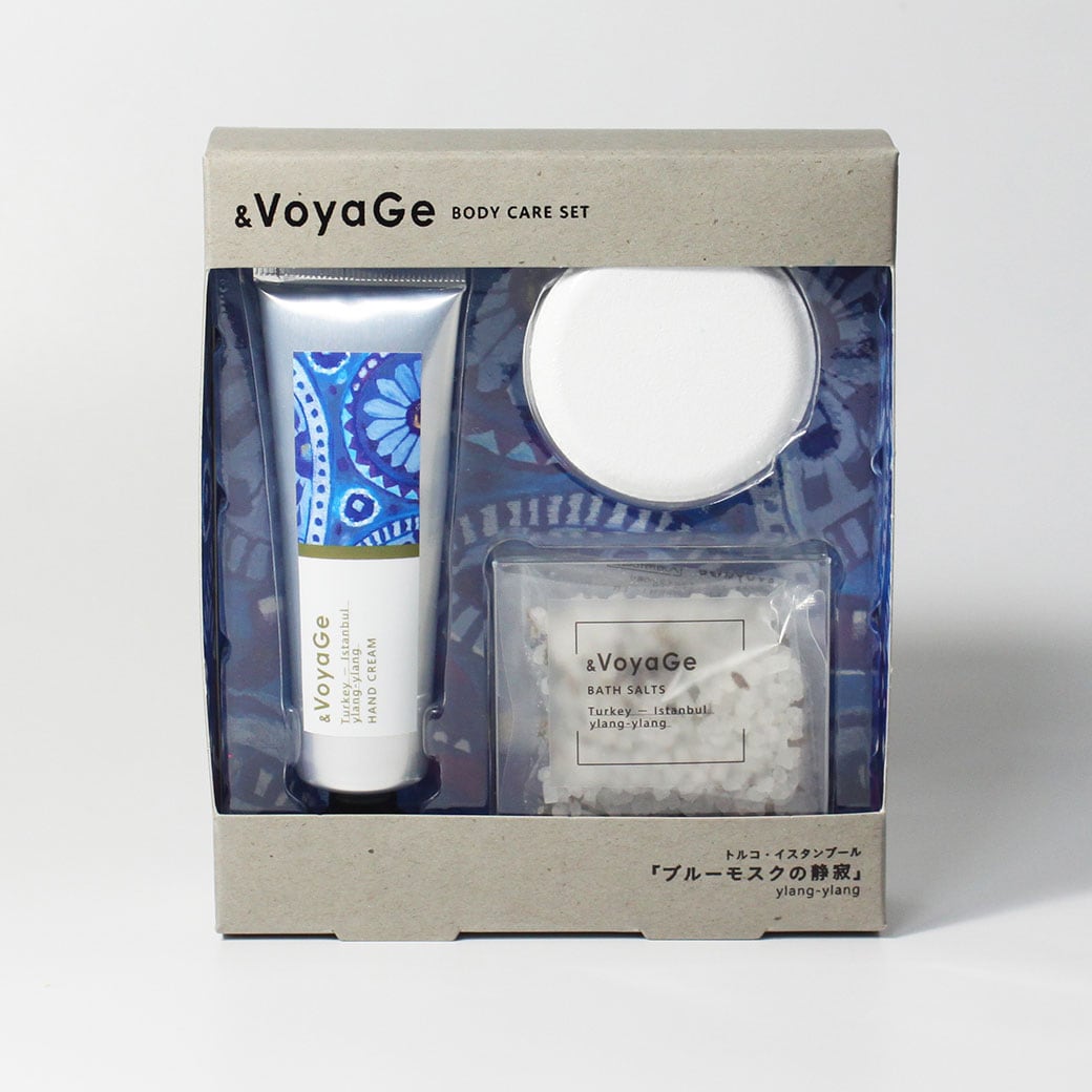 【mifull】&VoyaGe ボディケアセット トルコ｜ギフト CICA配合 イランイランの香り ハンドクリーム バスソルト
