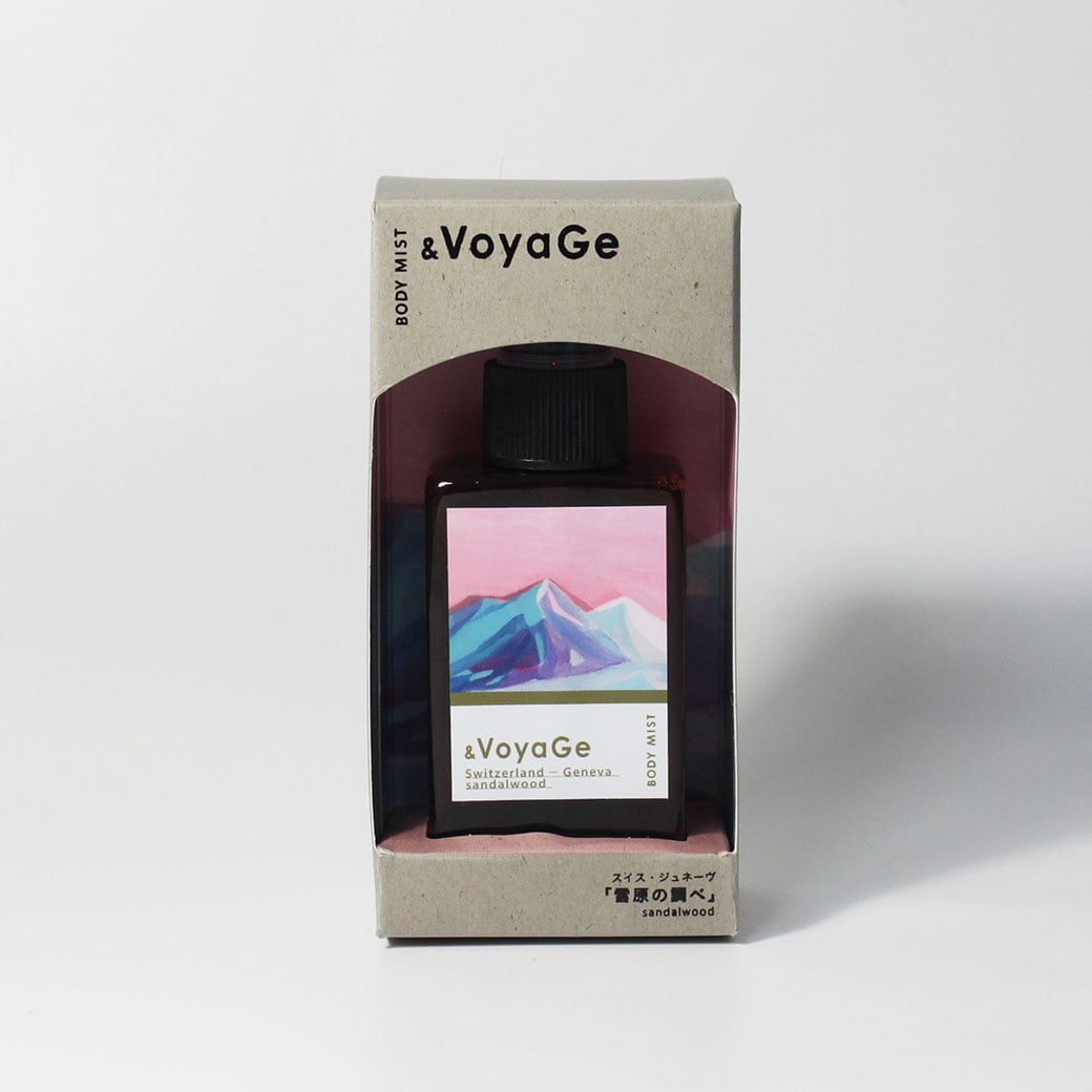 【mifull】&VoyaGe ボディミスト スイス｜サンダルウッドの香り CICA配合 保湿ミスト