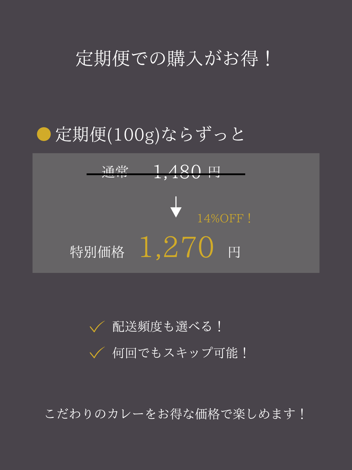 クラフトカレーブラザーズ 2-3食分 100g 定期便