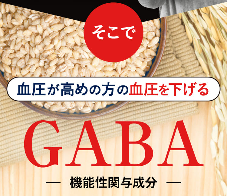 高めの血圧を下げるGABA