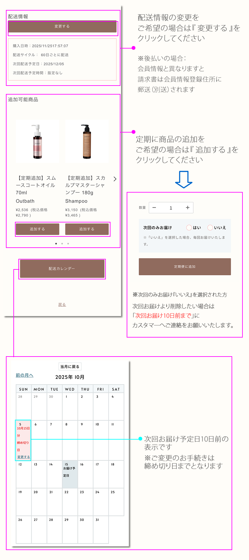 マイページ操作方法
