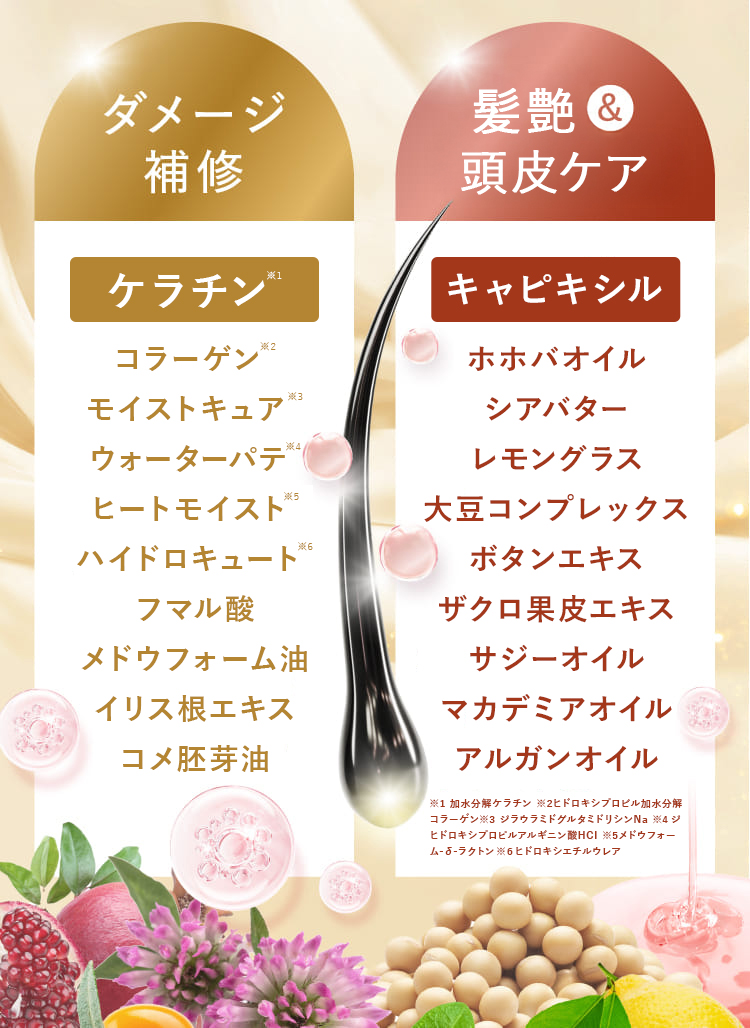 ダメージ補修 髪質&頭皮補強