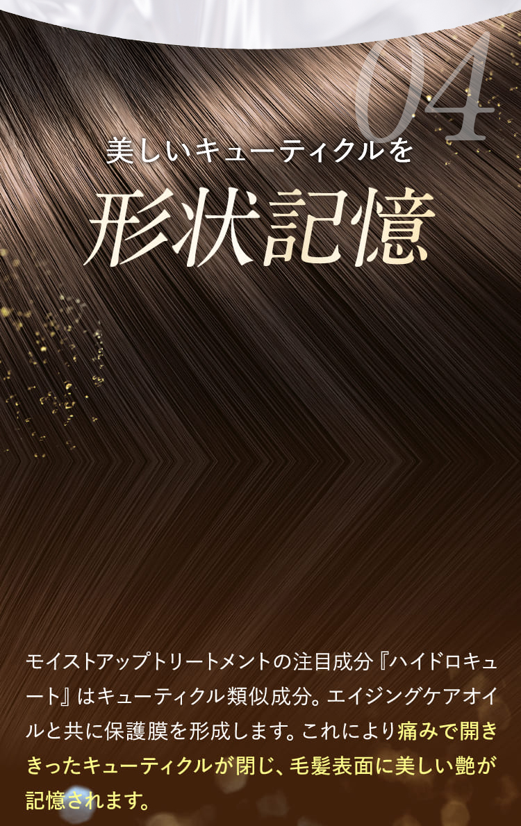 03 美しいキューティクルを形状記憶
