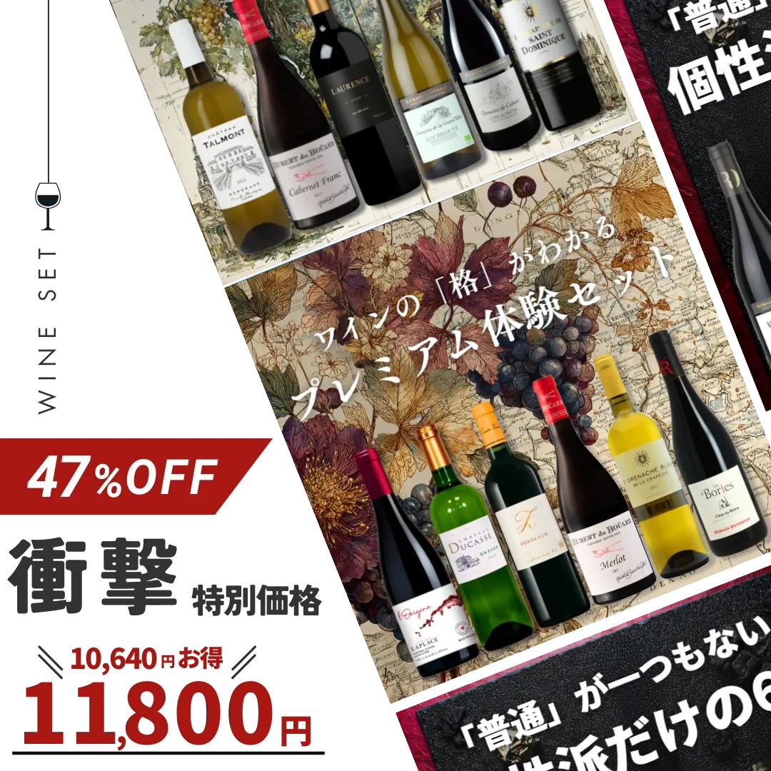 【6本セット Villages du Monde 1】＜飲むだけでセンスが磨かれる  フランス一周ワインセット＞