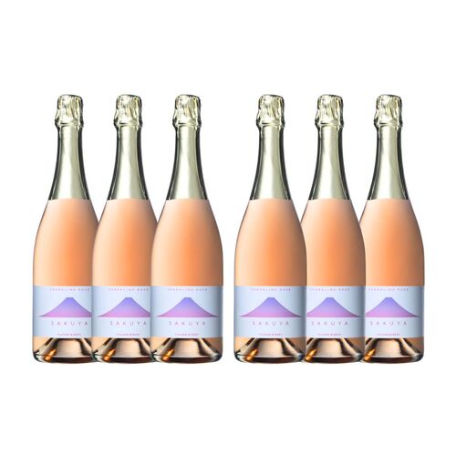 6本セット【日本ワイン】SAKUYA SPARKLING ROSE Koshu Muscat Bailey A Blend 甲州 50%・マスカットベーリーA50%