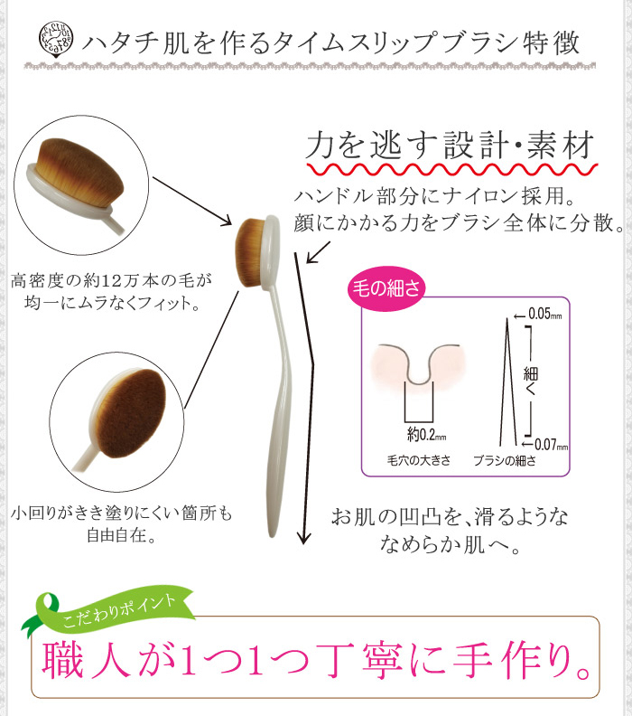 タイムスリップブラシ メイクアップブラシ