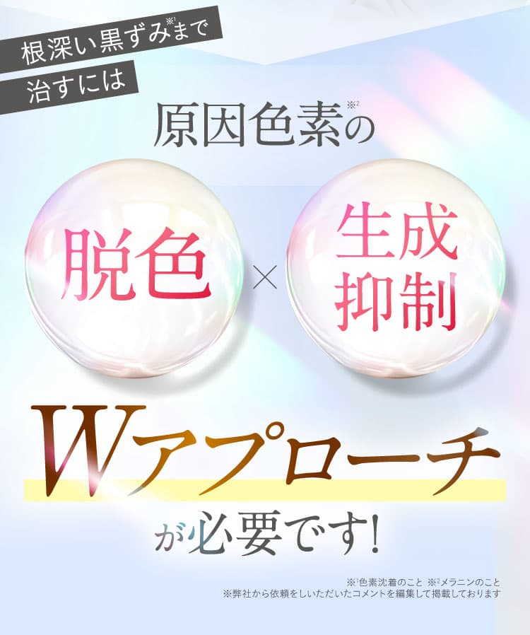 Wアプローチが必要です