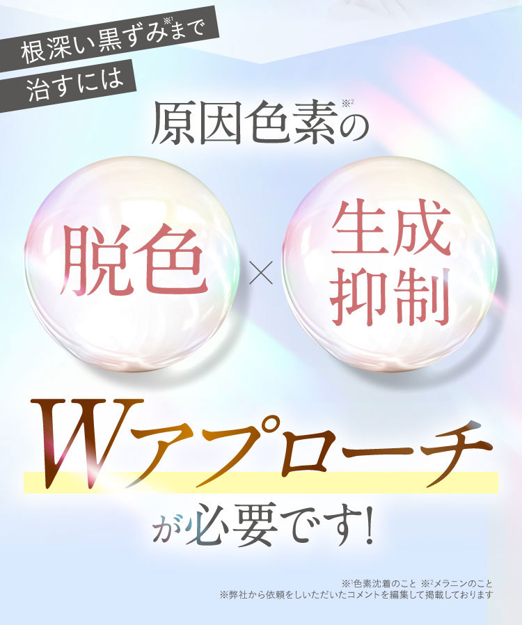 Wアプローチが必要です