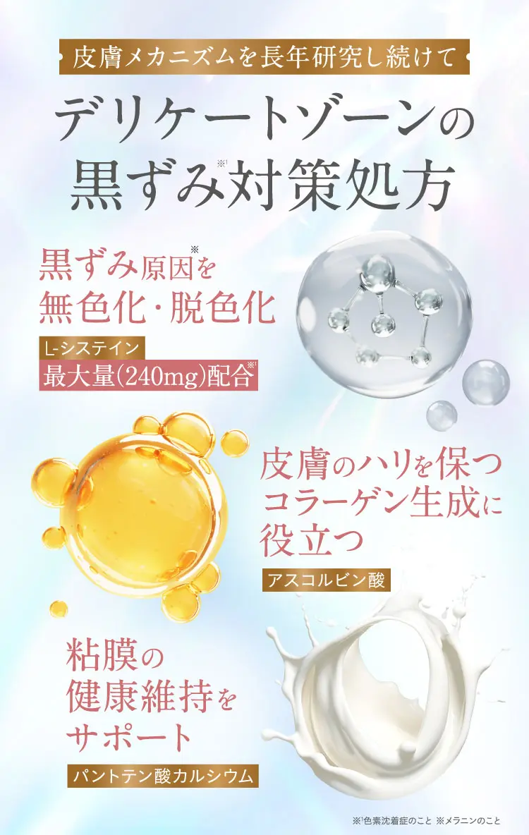 デリケートゾーンの黒ずみ対策処方