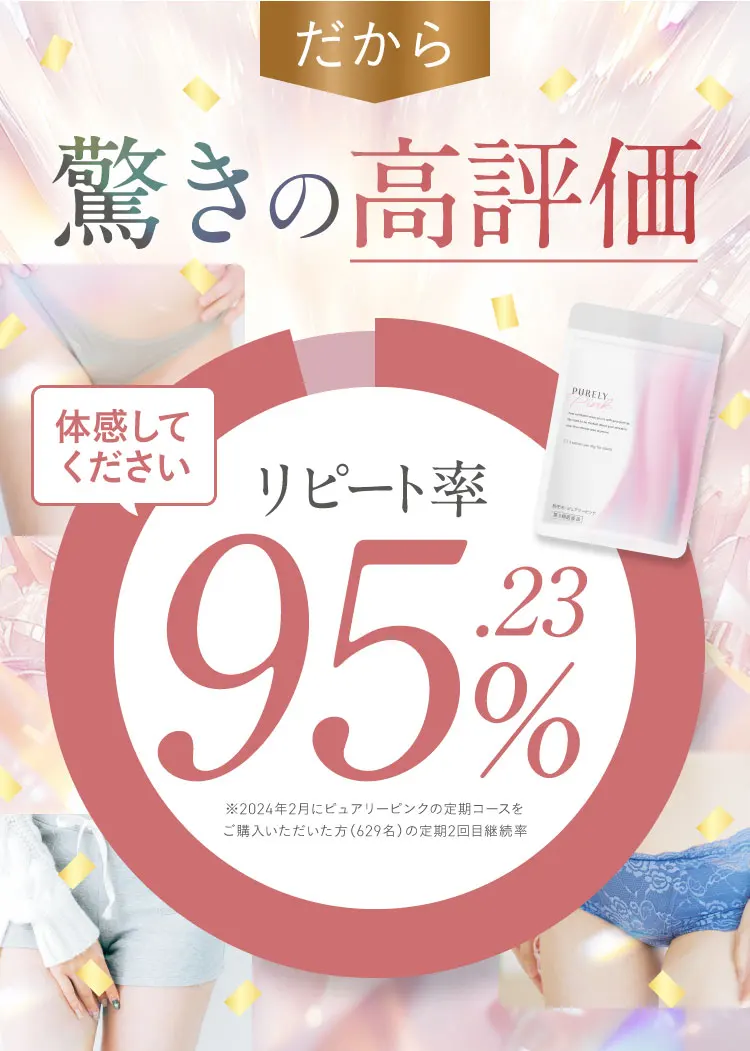 リピート率95.23％