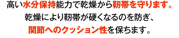 靭帯のうるおい補給の説明｜カンシャ