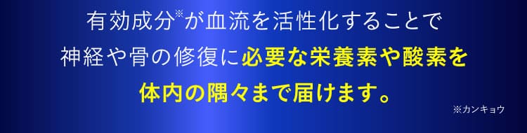 血流活性化説明｜ザコツフェリン