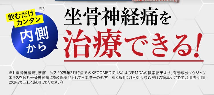 坐骨神経痛を治療できる｜ザコツフェリン