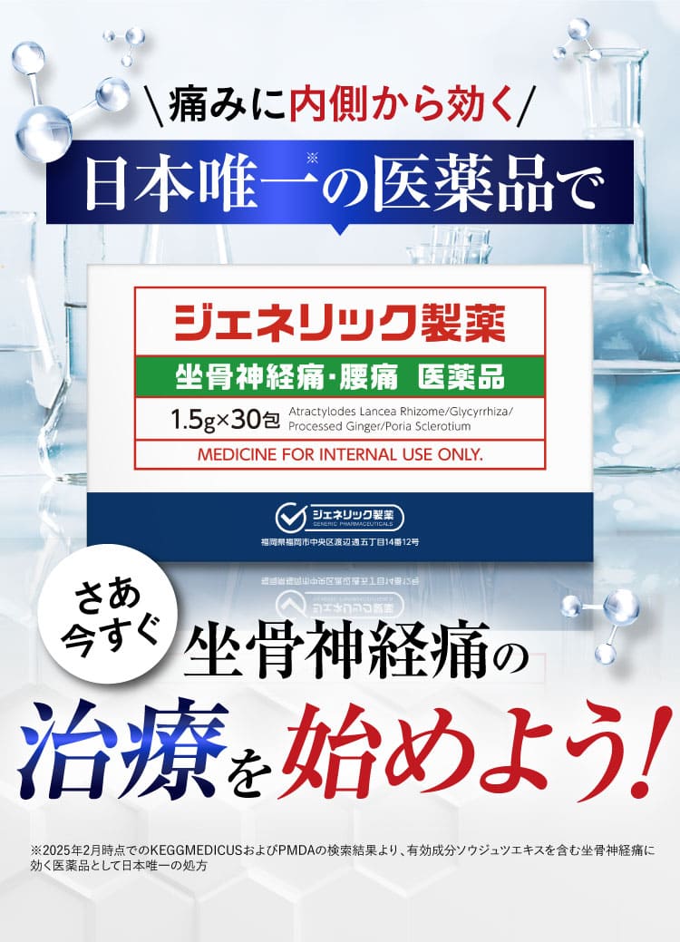 坐骨神経痛の治療を始めよう！｜ザコツフェリン