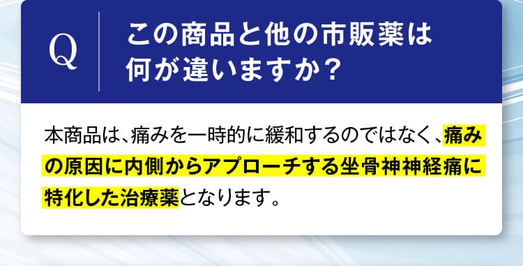 治らない坐骨神経痛｜ザコツフェリン