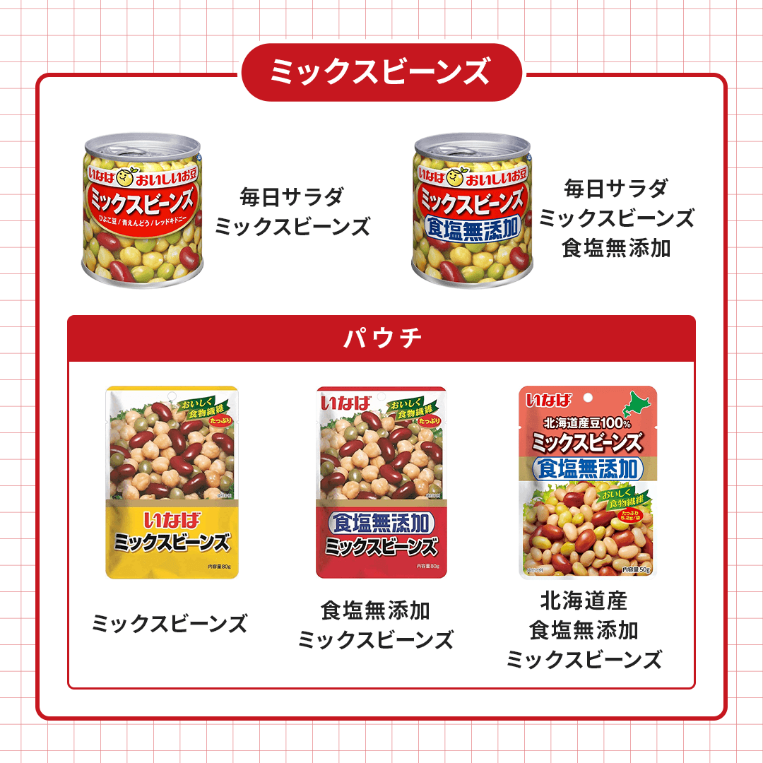 毎日サラダ　ミックスビーンズ　食塩無添加 セット数: 単品