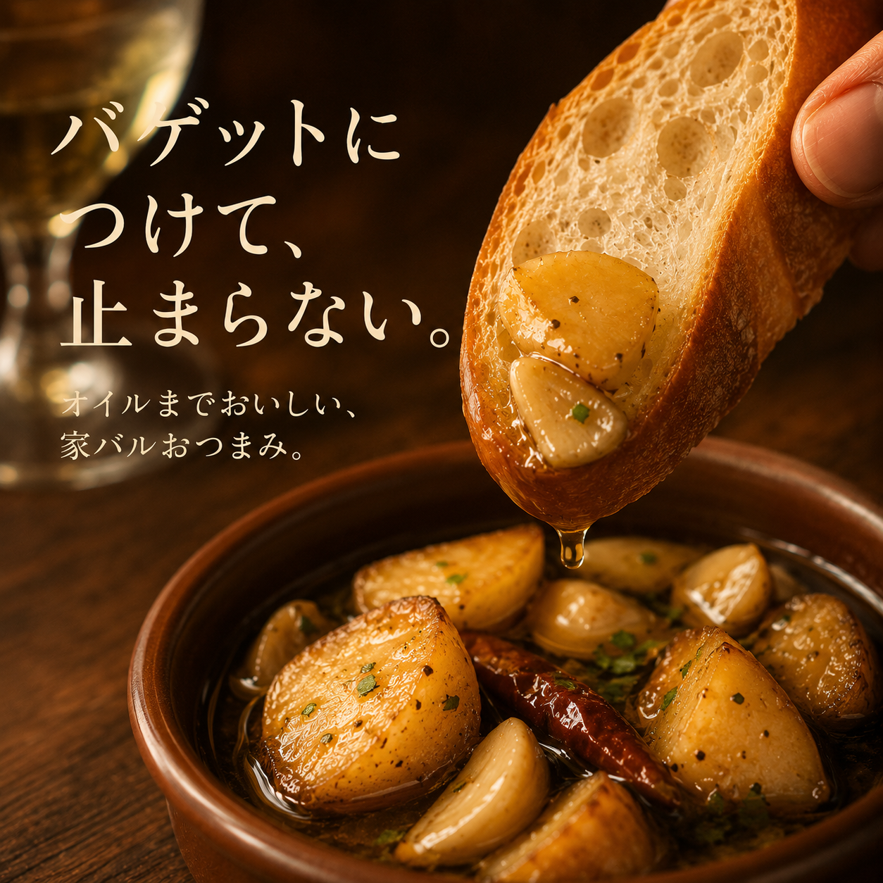 国産ジャガイモとニンニクのアヒージョ セット数: 単品