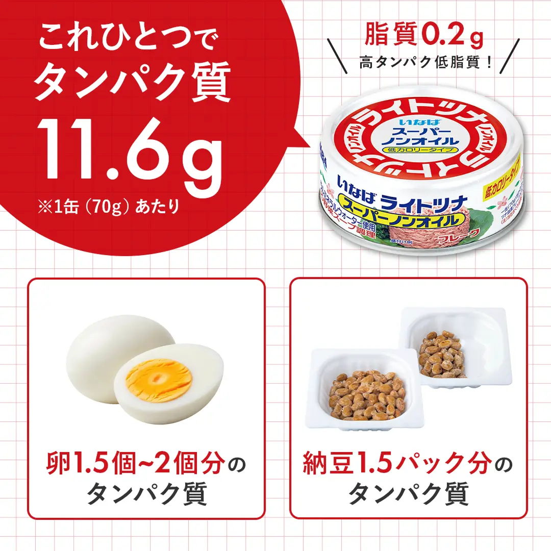 ライトツナ スーパーノンオイル | いなば食品公式オンラインショップ