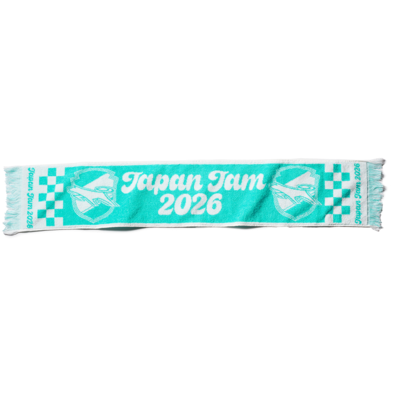 JAPANJAM2026コラボマフラータオル（エメラルド×ホワイト）