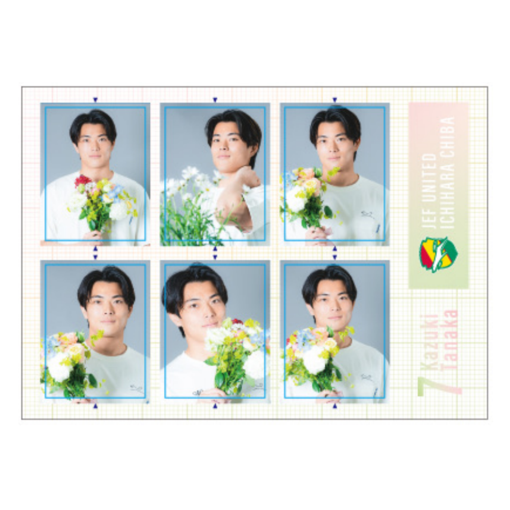 推し活証明写真風ステッカー 選手名: #7　田中和樹