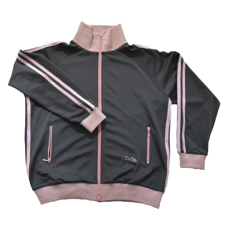 [WON]トラックジャケット/グレー×ピンク サイズ(M,L,O): M