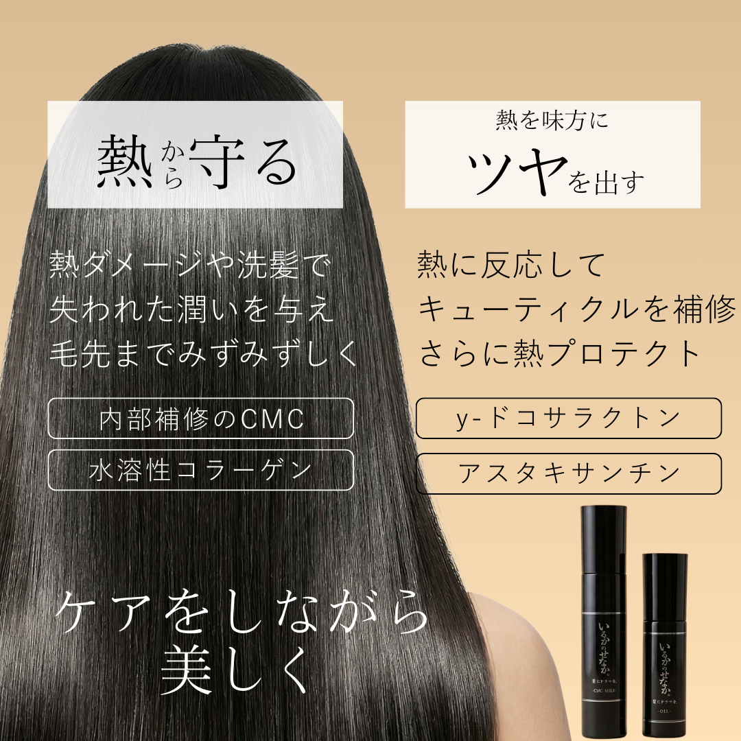 髪にドラマを。トライアルセット（リセットケア＋シャンプー＋２種類のトリートメント＋オイル＋ミルク）