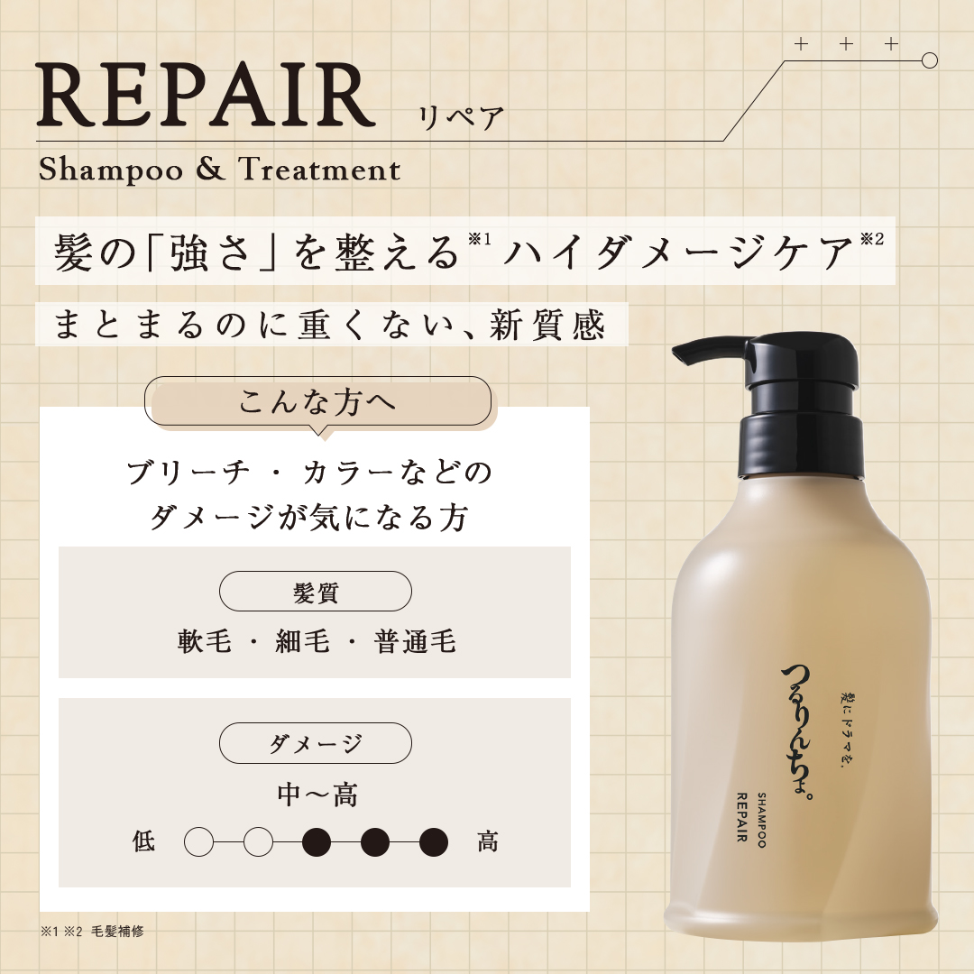 【NEW】つるりんちょ。トライアルセット(リセットケア+2種のシャンプー+3種類のトリートメント)(約12回分)