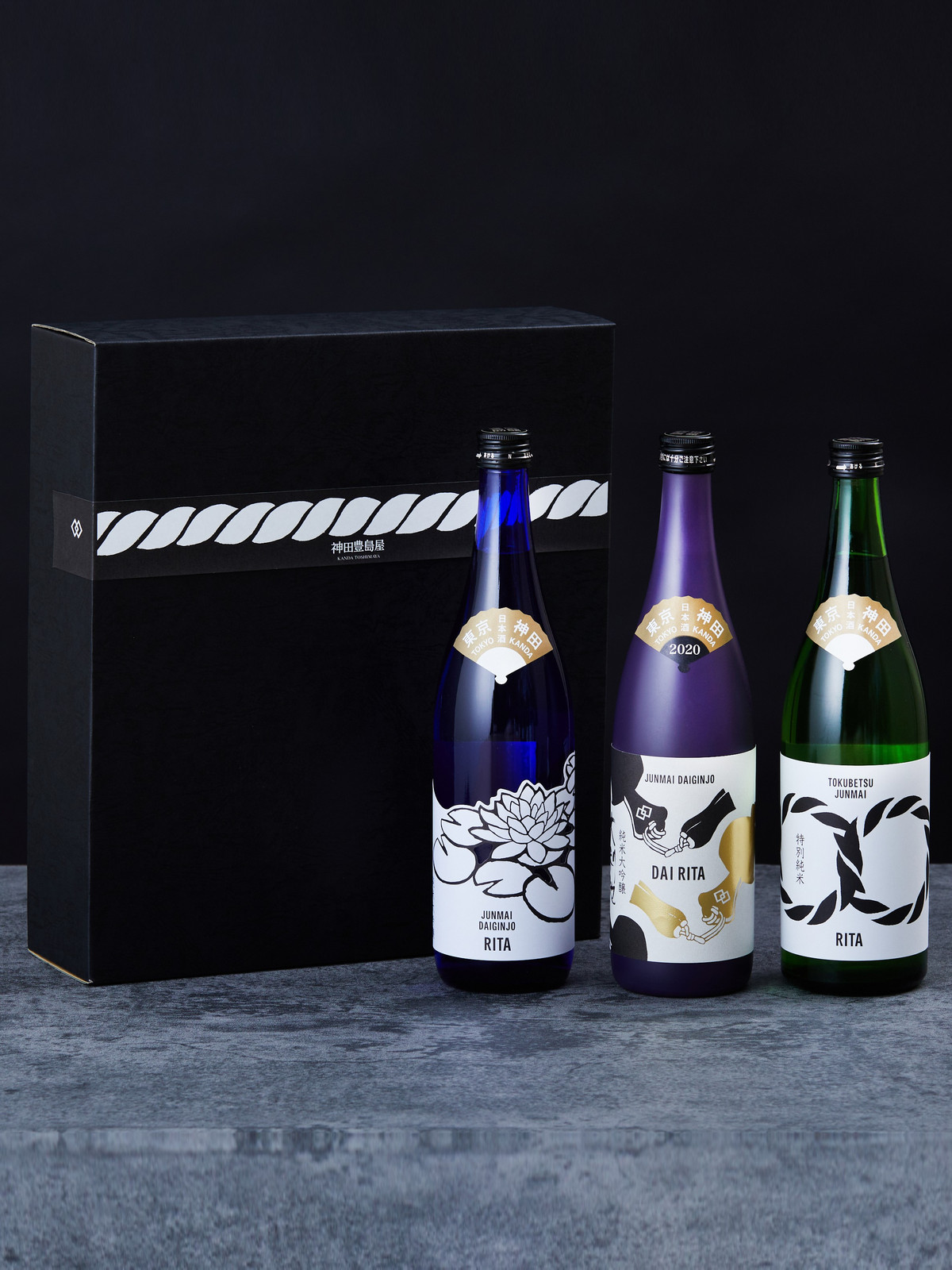 【地域限定販売】彩セット（純米大吟醸大利他・純米大吟醸利他・特別純米 利他）箱・袋付き