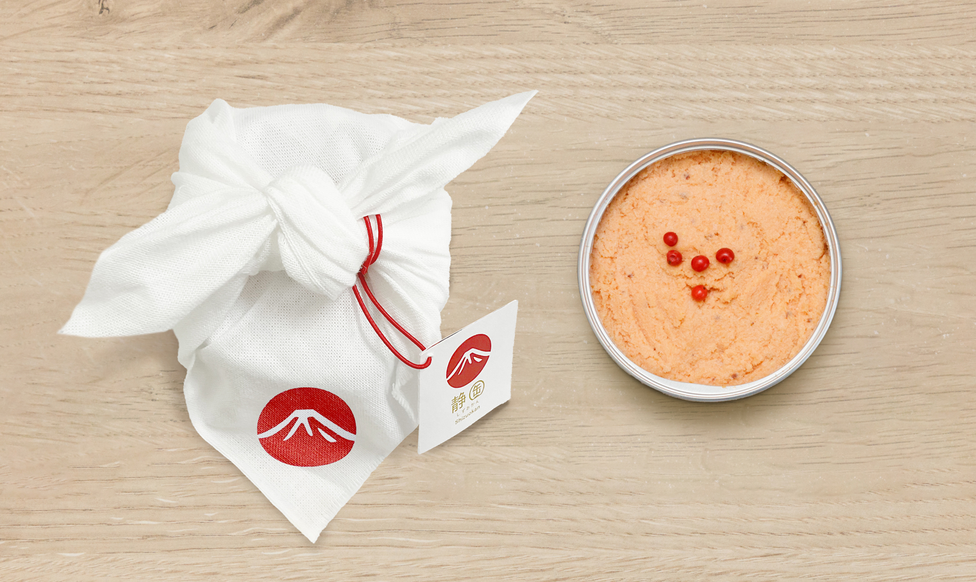 紅富士のリエット【手ぬぐい包装】