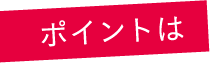 ポイントは