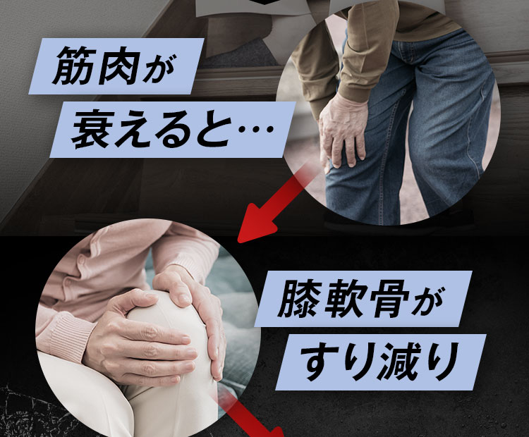 筋肉が衰えると…