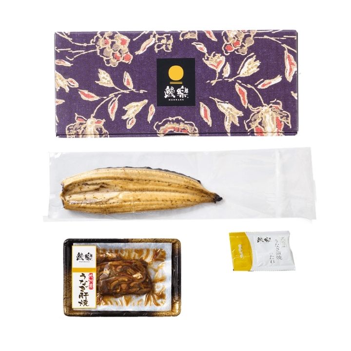 【鰻楽公式限定】【送料無料】晩酌セット<br>（白焼1尾＋肝焼き1パック）