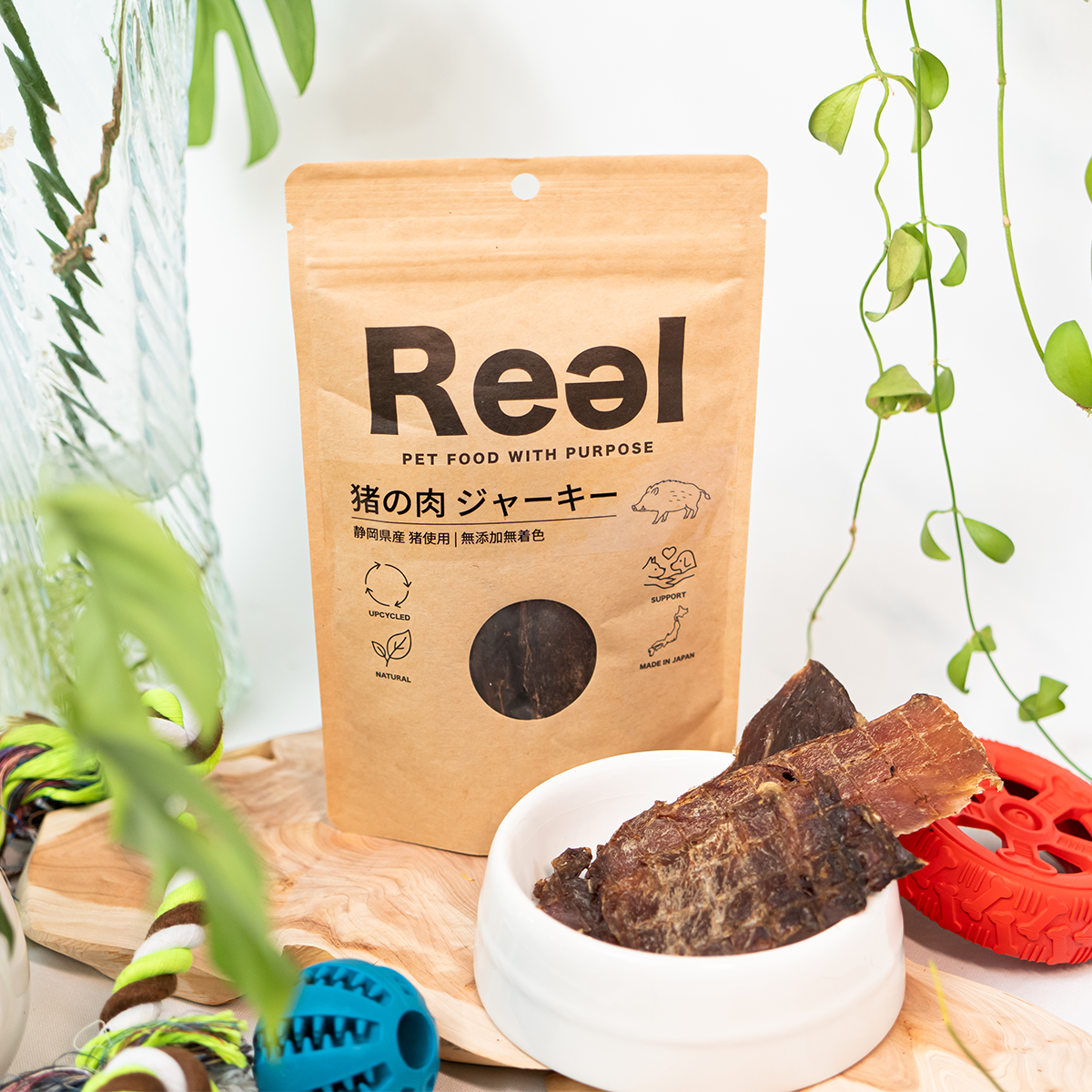 【犬用おやつ】<br>猪の肉ジャーキー 40g