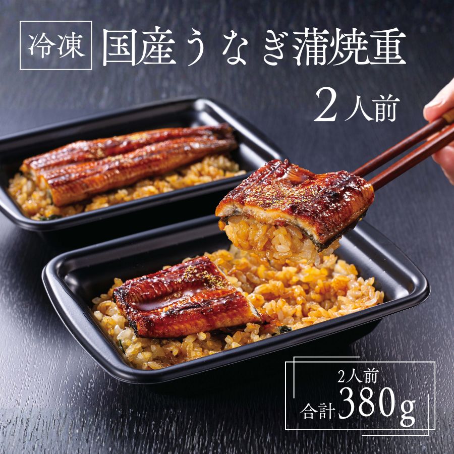 【決算春祭り対象商品】<br>【送料無料】<br>【公式通販限定】冷凍国産うなぎ蒲焼重<br> ＜2人前＞
