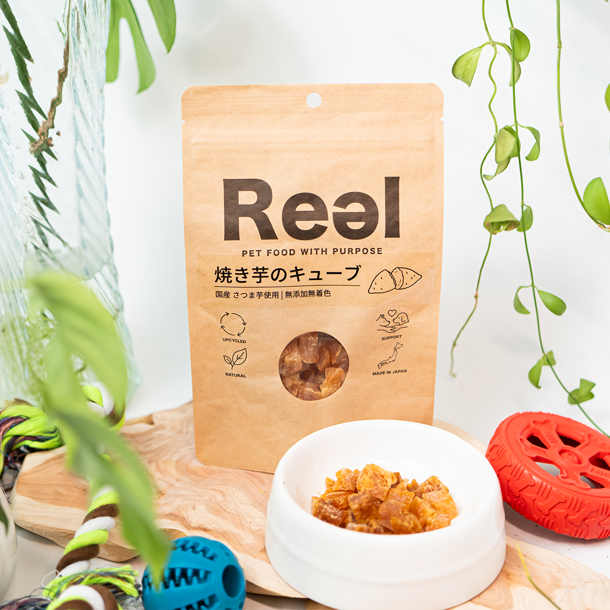 【犬用おやつ】<br>焼き芋のキューブ 40g