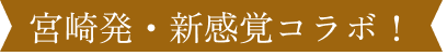 宮崎発・新感覚コラボ！