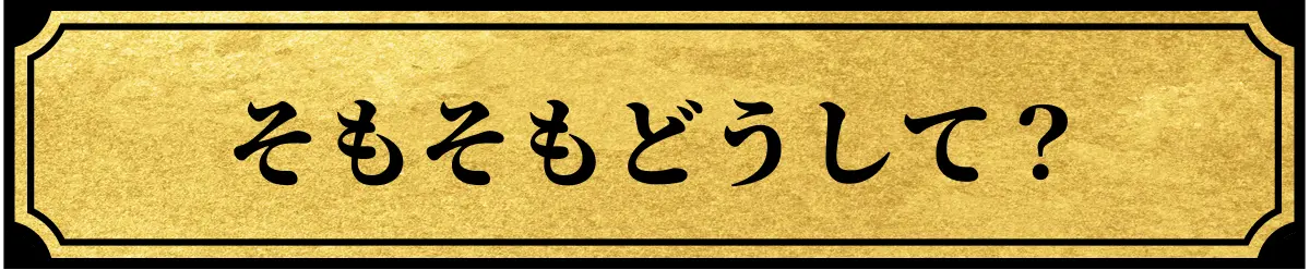 そもそもどうして？