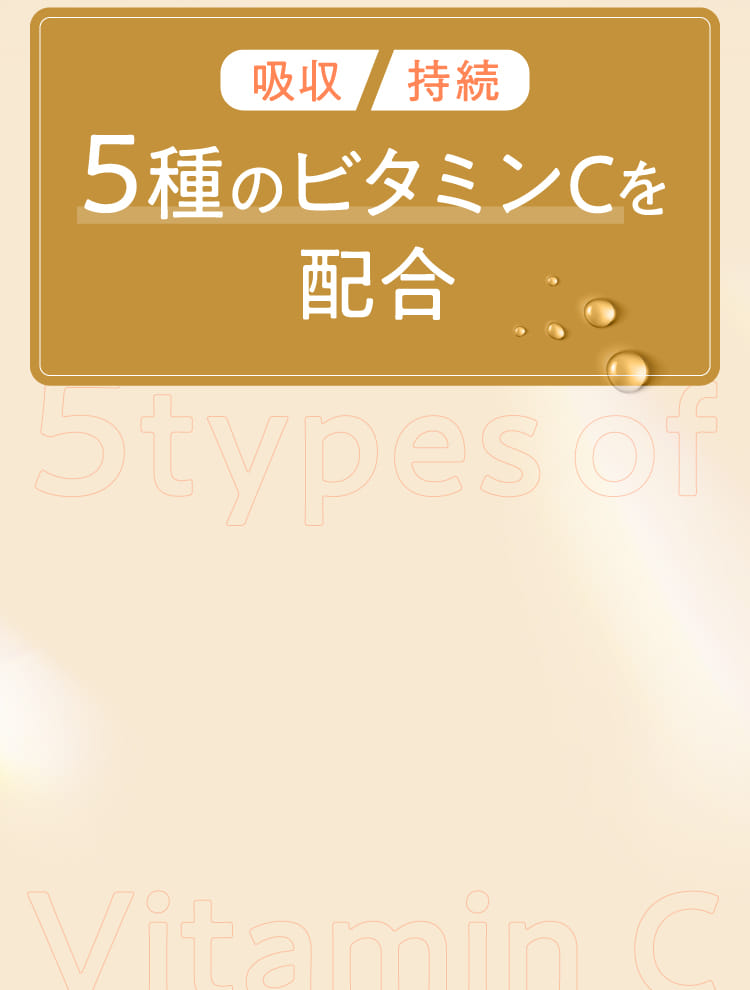 5種のビタミンCを配合