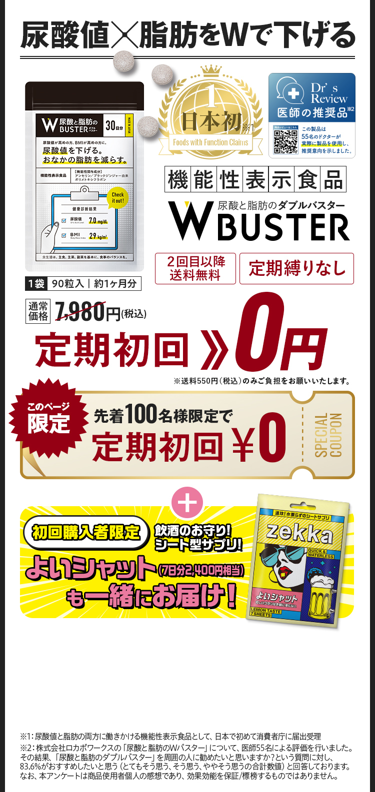 尿酸値×脂肪をWで下げる