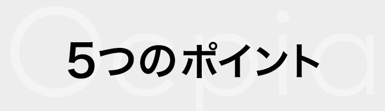 5つのポイント