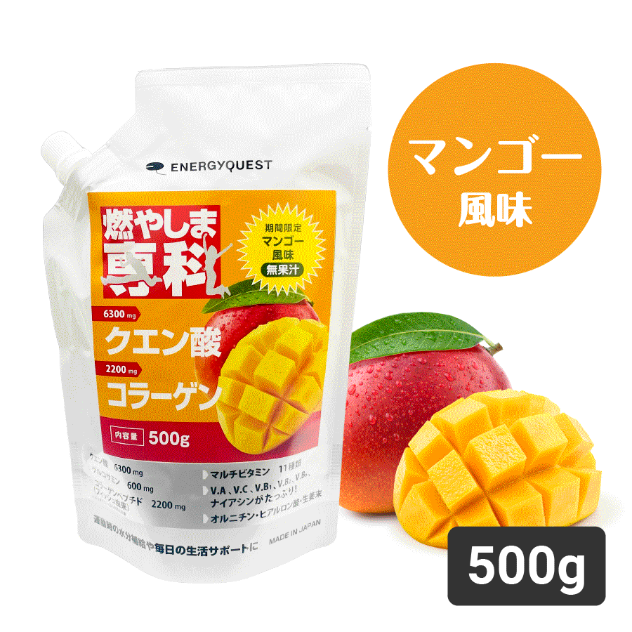 【通常購入】燃やしま専科マンゴー風味500g 