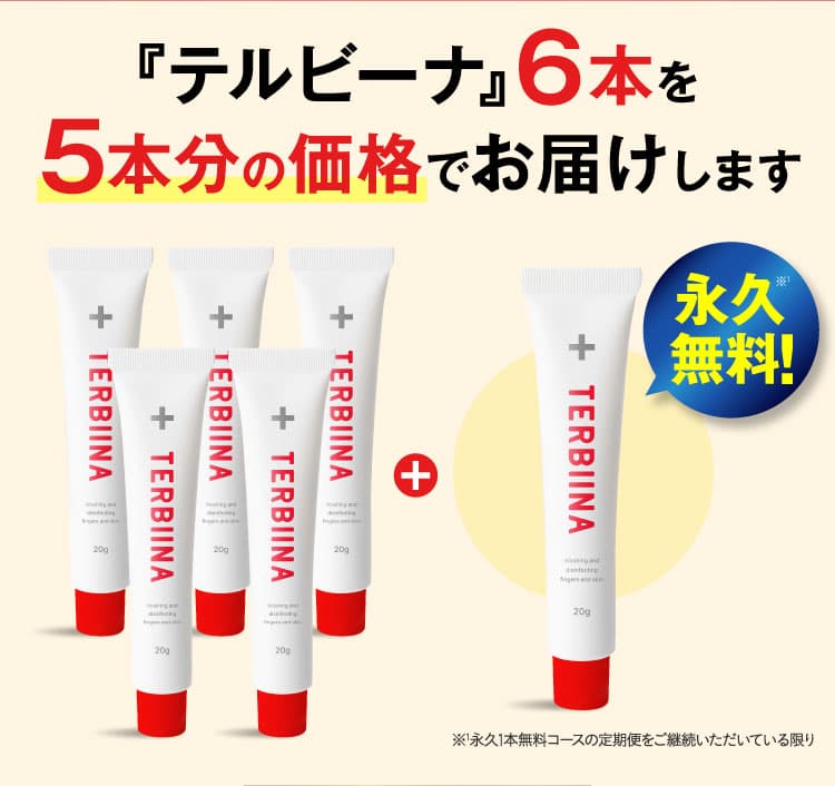 テルビーナ6本を5本分の価格でお届け