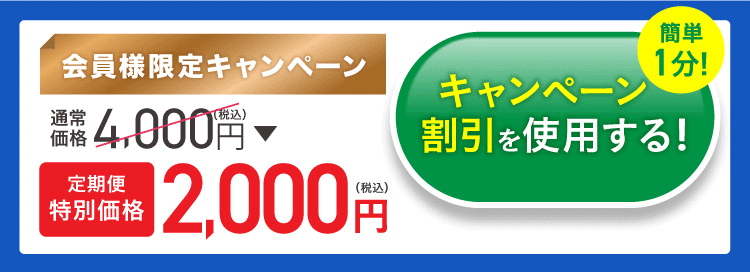 簡単1分、キャンペーン割引を使用する