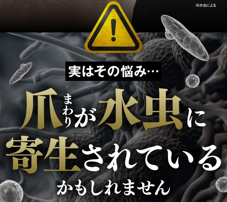 爪まわりが水虫に感染しているかもしれません