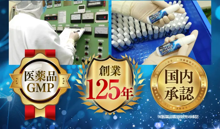 製造画像と勲章