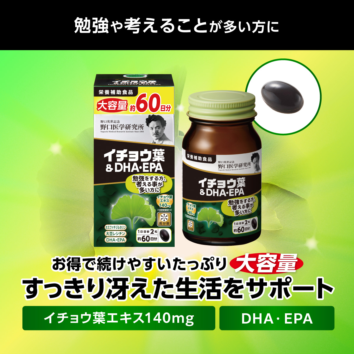 イチョウ葉DHA・EPA60日分