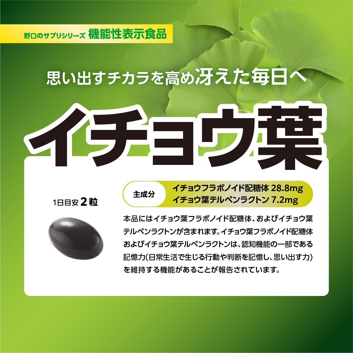 イチョウ葉（機能性表示食品）