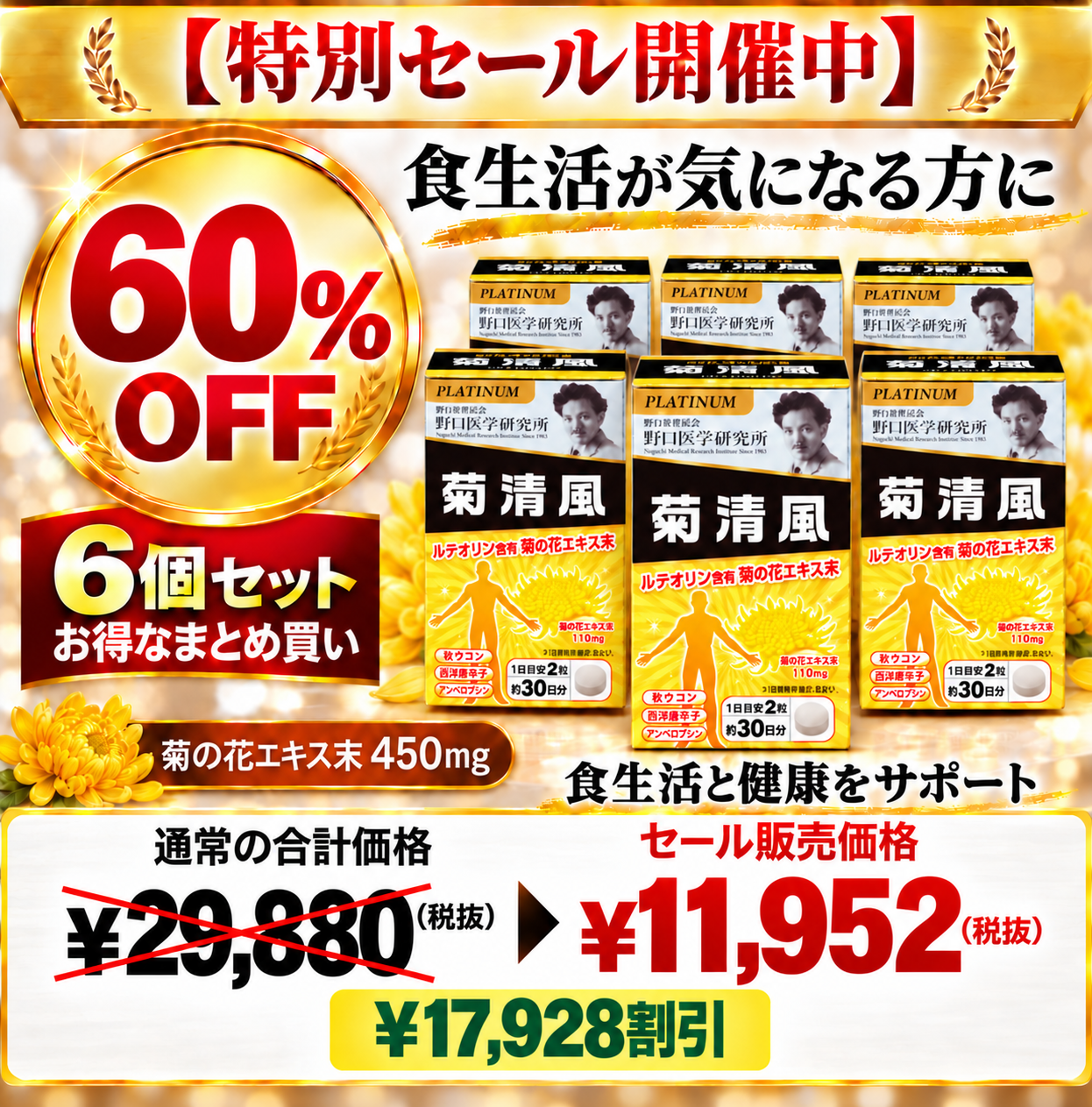【6個セット】菊清風