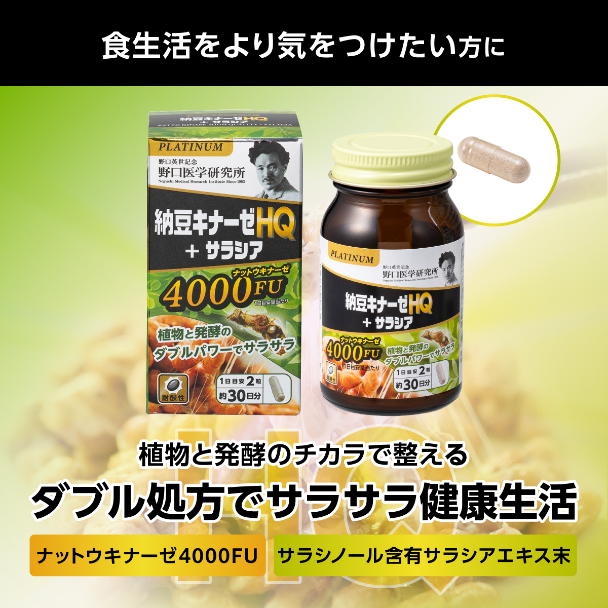 納豆キナーゼHQ＋サラシア