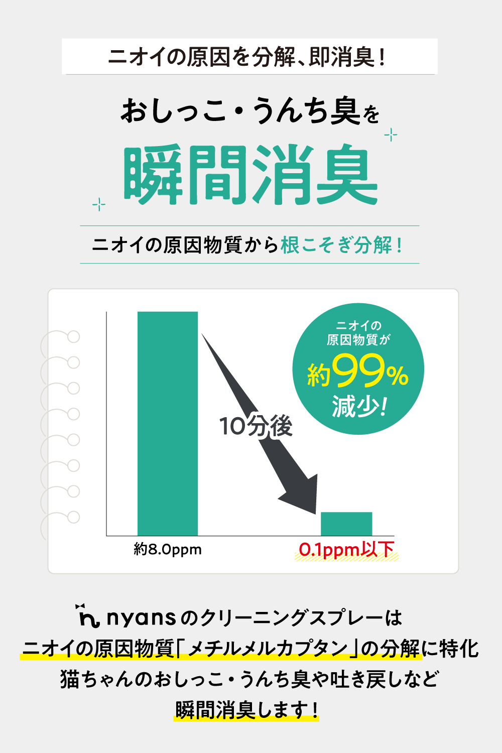 nyansの消臭除菌クリーニングスプレー 商品画像2
